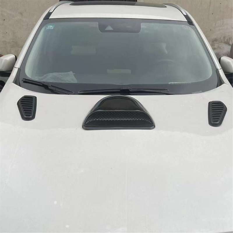 Car Air Flow Intake Hood Scoop Vent Bonnet Decorative Covers Racing Style Bonnet Vent Front Engine