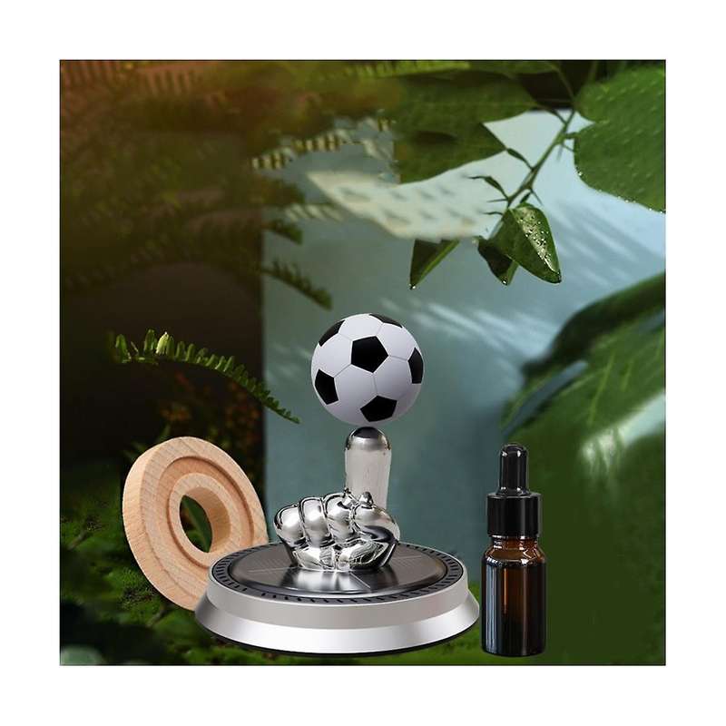 Car Air Fragrance Solar Charging Automatic Rotating Car Ornament Car Interior Accessories Rotating F