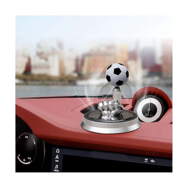 Car Air Fragrance Solar Charging Automatic Rotating Car Ornament Car Interior Accessories Rotating F
