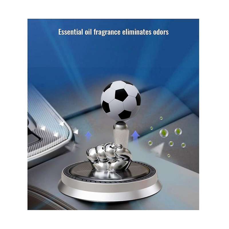 Car Air Fragrance Solar Charging Automatic Rotating Car Ornament Car Interior Accessories Rotating F