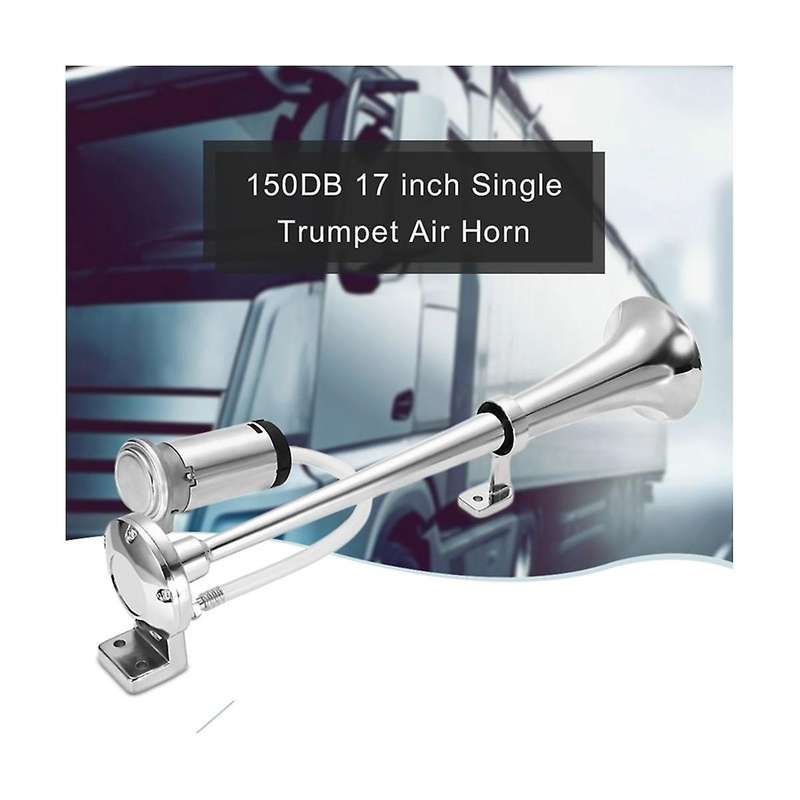 Car Air Horn 17 Inch 150db 180w Car Siren Tone Pump Single Horn Compressor for Truck Car Boat Motor