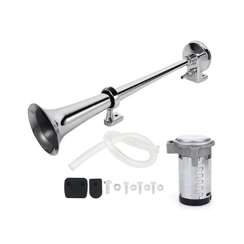 Car Air Horn 17 Inch 150db 180w Car Siren Tone Pump Single Horn Compressor for Truck Car Boat Motor