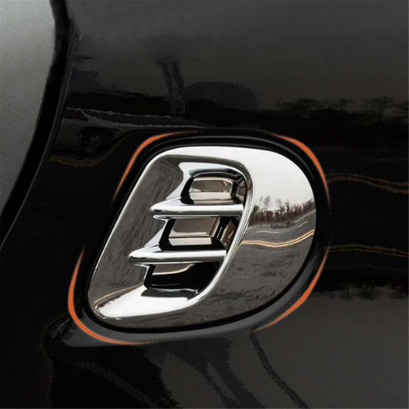 Car Air Outlet Trim Frame Air Inlet Protective Cover for Smart 453 Fortwo 2015-2020 Silver