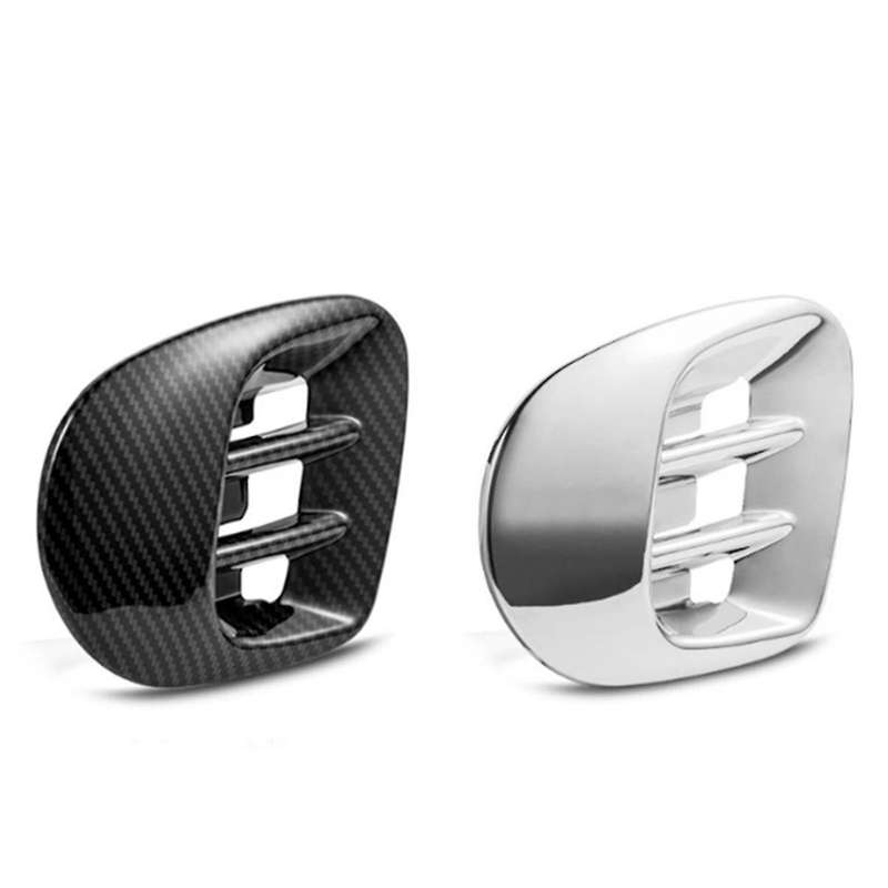 Car Air Outlet Trim Frame Air Inlet Protective Cover for Smart 453 Fortwo 2015-2020 Silver