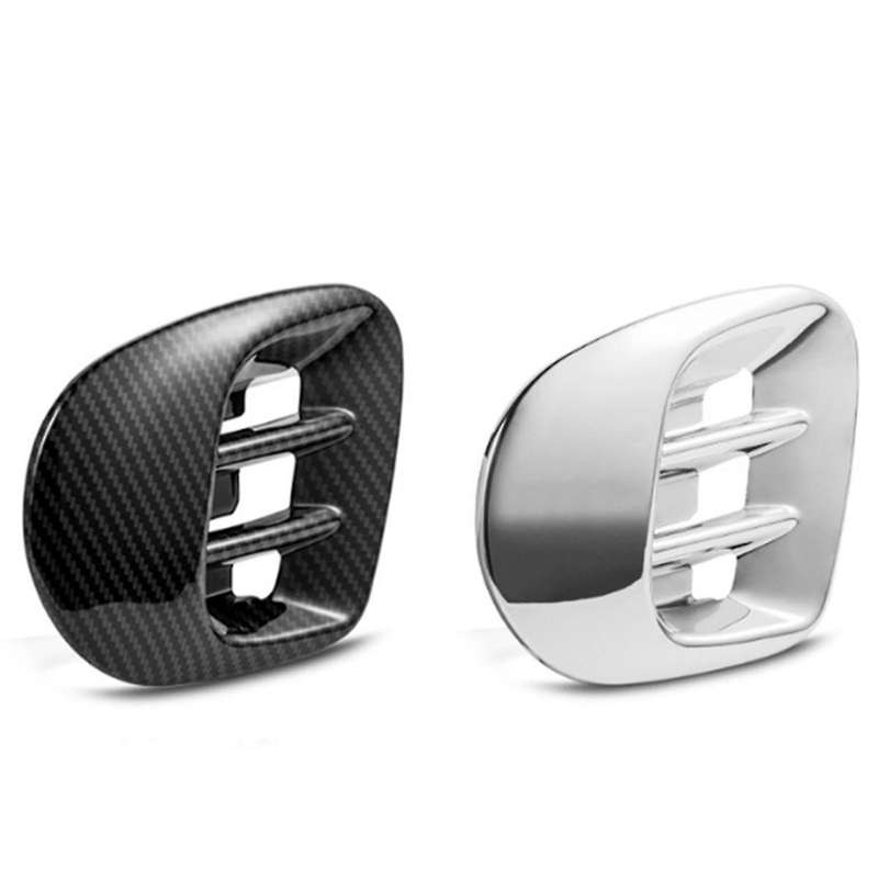Car Air Outlet Trim Frame Air Inlet Protective Cover for Smart 453 Fortwo 2015-2020 Carbon Fiber