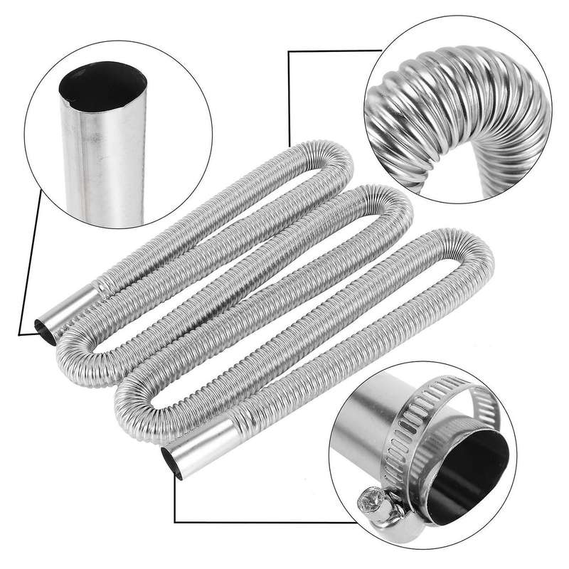 Car Air Parking Heater Exhaust Pipe with Clamps Compatible crude oil Heater