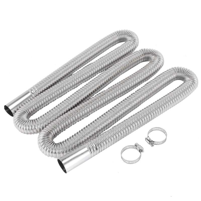Car Air Parking Heater Exhaust Pipe with Clamps Compatible crude oil Heater