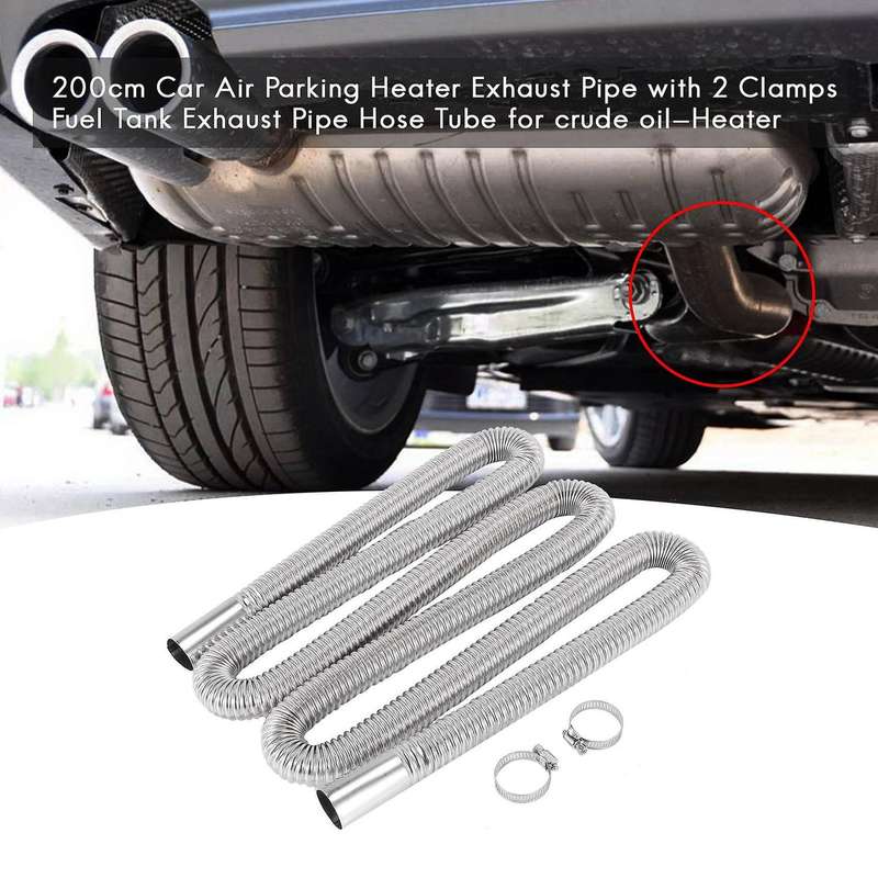 Car Air Parking Heater Exhaust Pipe with Clamps Compatible crude oil Heater