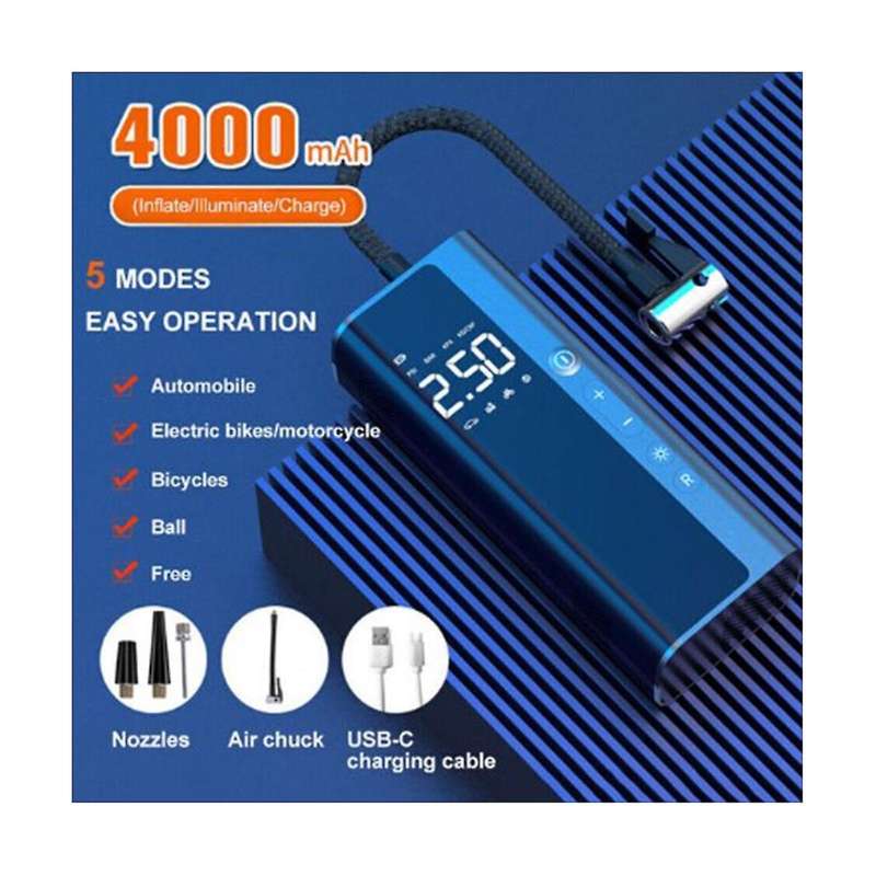 Car Air Pump Tire Air Pump Smart Air Pump Tire Inflator Auto Supplies Standard