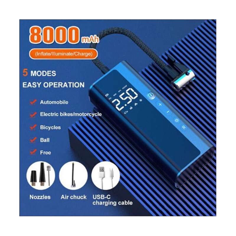 Car Air Pump Tire Air Pump Smart Air Pump Tire Inflator Auto Supplies Top Version
