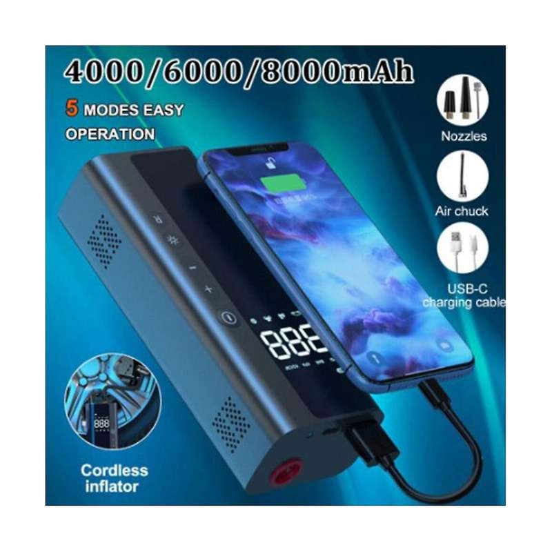 Car Air Pump Tire Air Pump Smart Air Pump Tire Inflator Auto Supplies Top Version