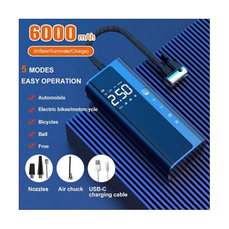 Car Air Pump Tire Air Pump Smart Air Pump Tire Inflator Auto Supplies High Version