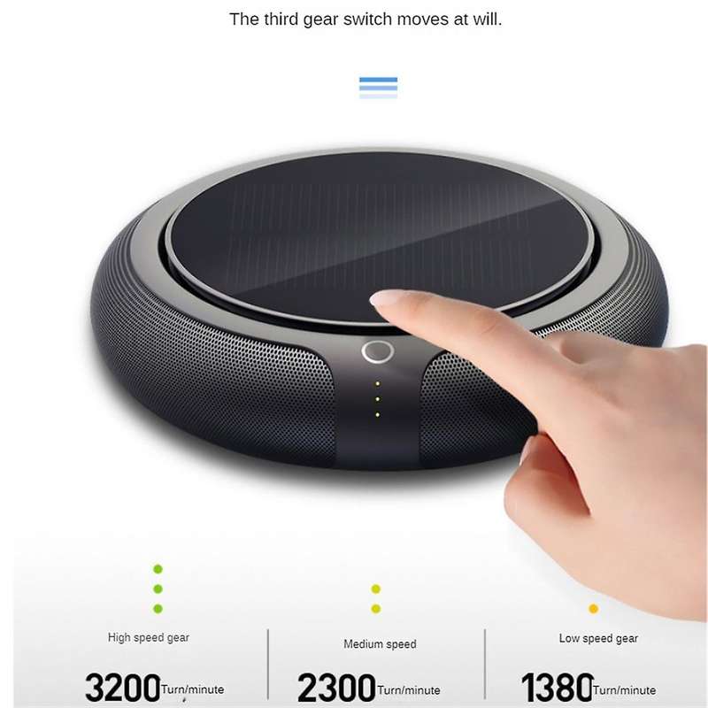 Car Air Purifier Car Air Ionizer Hepa Filter Solar Negative Ion Deodorant Air Freshener Usb Ozone Ge