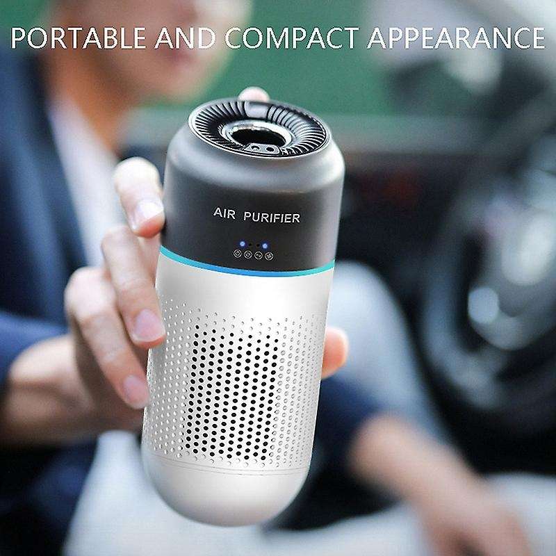 Car Air Purifier Gesture Induction Switch Portable H13 Filter Negative Ion Purifiers with Spare Filt