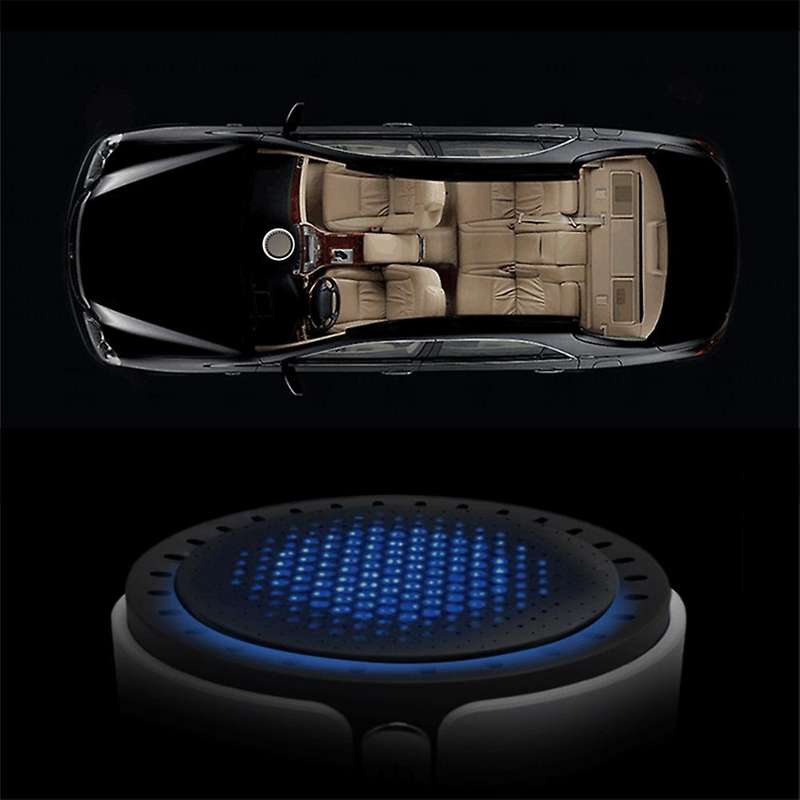 Car Air Purifier with Negative Ion Hepa Filter Portable USB Design Ionizer Air Purifier for Car (Whi