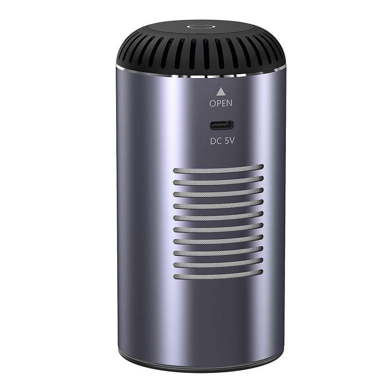 Car Air Purifier with HEPA Filter Portable Cleaning Negative Ions Cleaning Support Wireless Charging