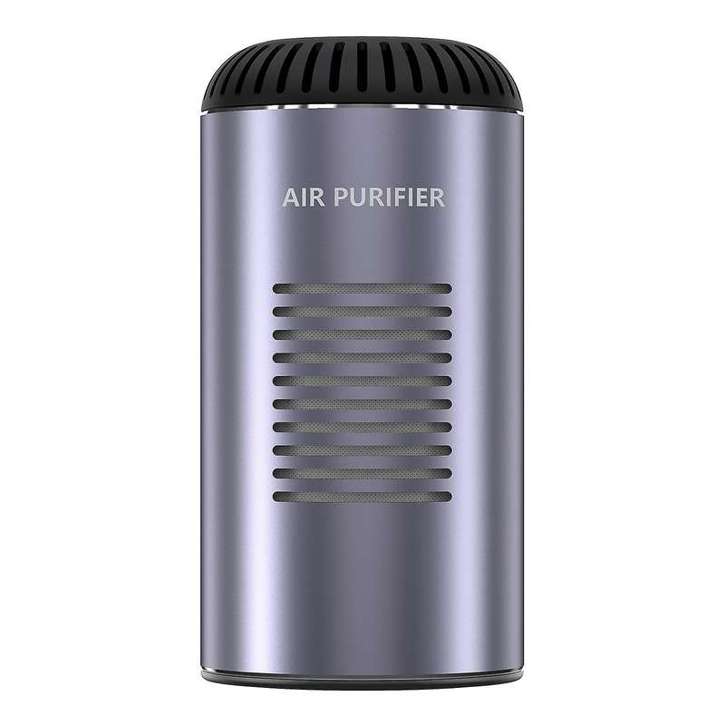 Car Air Purifier with HEPA Filter Portable Cleaning Negative Ions Cleaning Support Wireless Charging
