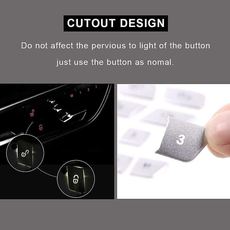 Car Aluminum Seat Memory Door Lock Unlock Switch Button Trim Cover Stickers for ML C E Class GLA CLA