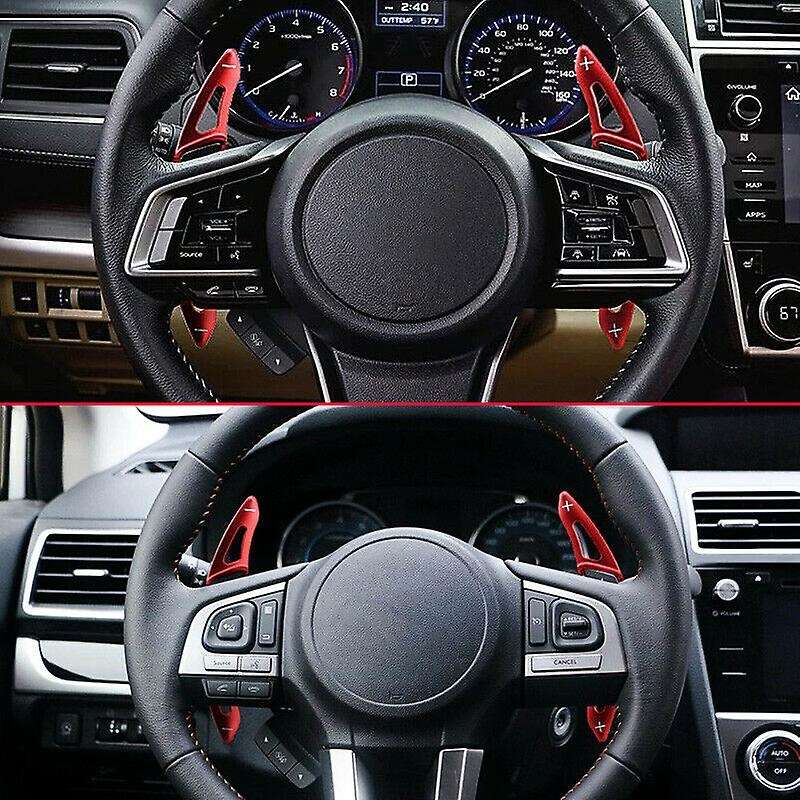 Car Aluminum Interior Steering Wheel Gear Shift Paddle Extension Red for XV BRZ