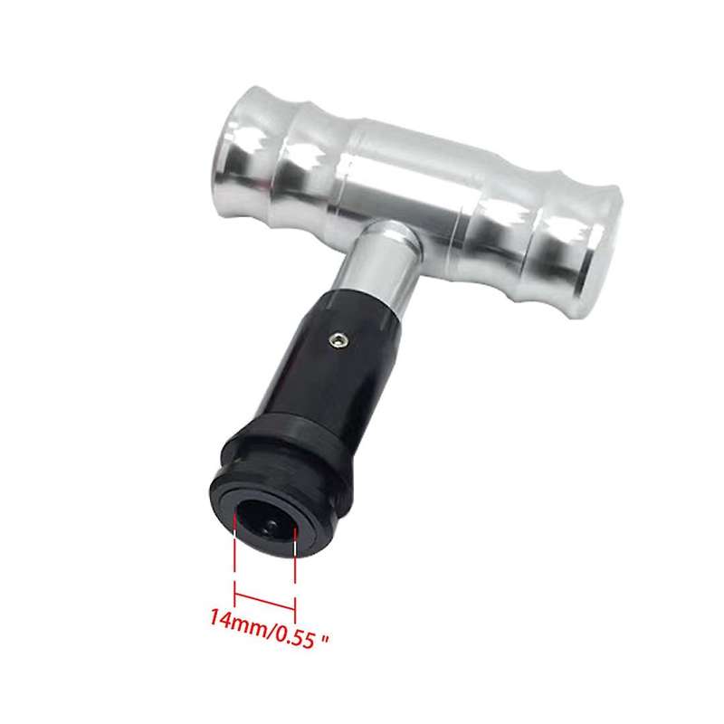 Car Aluminum Shift Knob Racing Gear Knobs Automatic Car Gear Stick Shifter Knob 14mm Modified Aircra