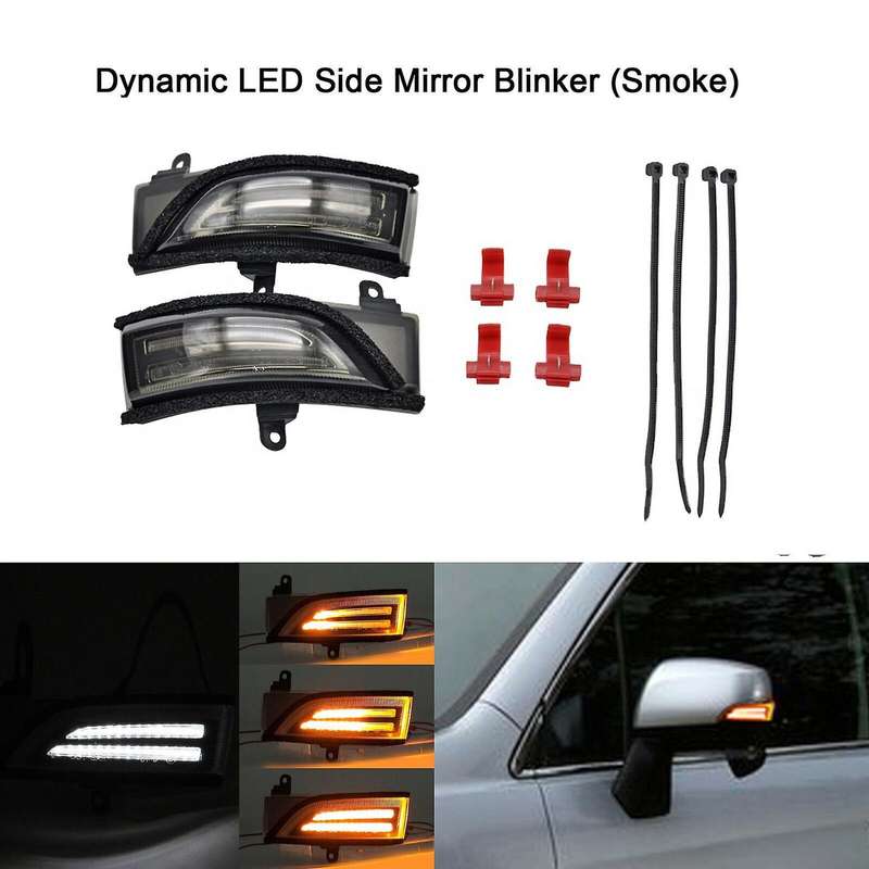 Car Amber/White Sequential LED Side Mirror Signal Lights for 84401AJ010 84401AJ000