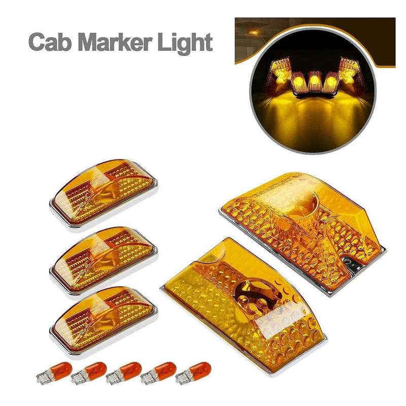 Car Amber LED Cab Clearance Roof Light Assembly Running Lights for H2 03-09 264160AM