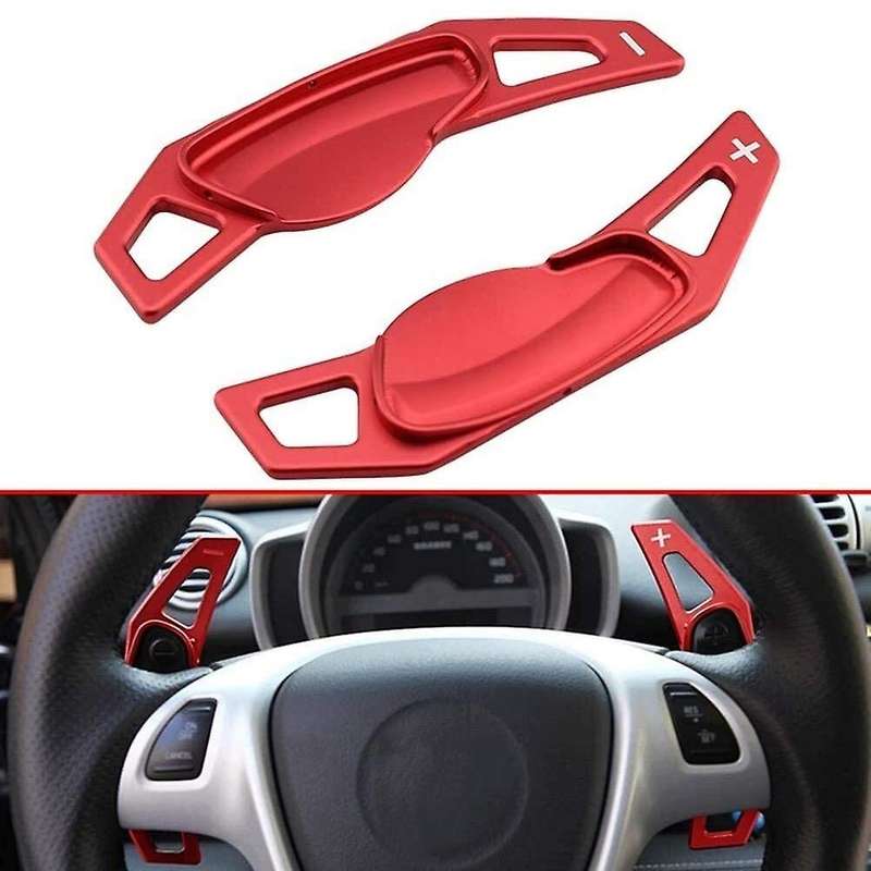 Car Aluminum Steering Wheel Shift Paddle Extension Trim for Smart 451 453 Fortwo 2009-2017 2015-2017