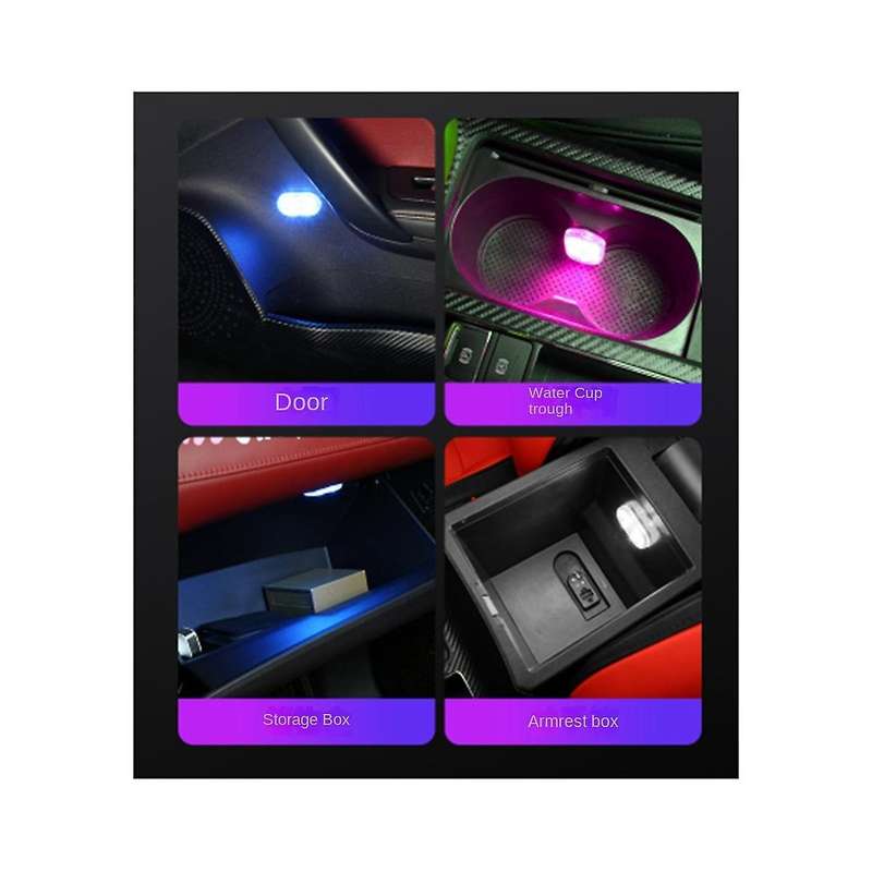 Car Ambient Light Car Interior Touch Sensor Usb Charging Lighting Car Reading Light Led Ambient Lig