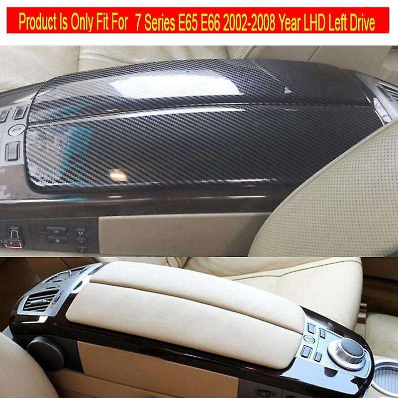 Car Arm Rest Box Lid Covers Center Console Armrest Lid Cover for 7 Series E65 E66 F01 F02 2002-2008