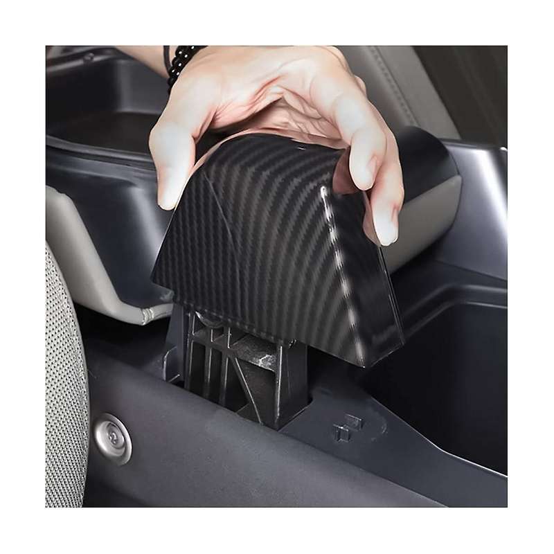 Car Armrest Box Screw Cover Trim for Land 90 110 2022-2023 Accessories - ABS Carbon Fiber