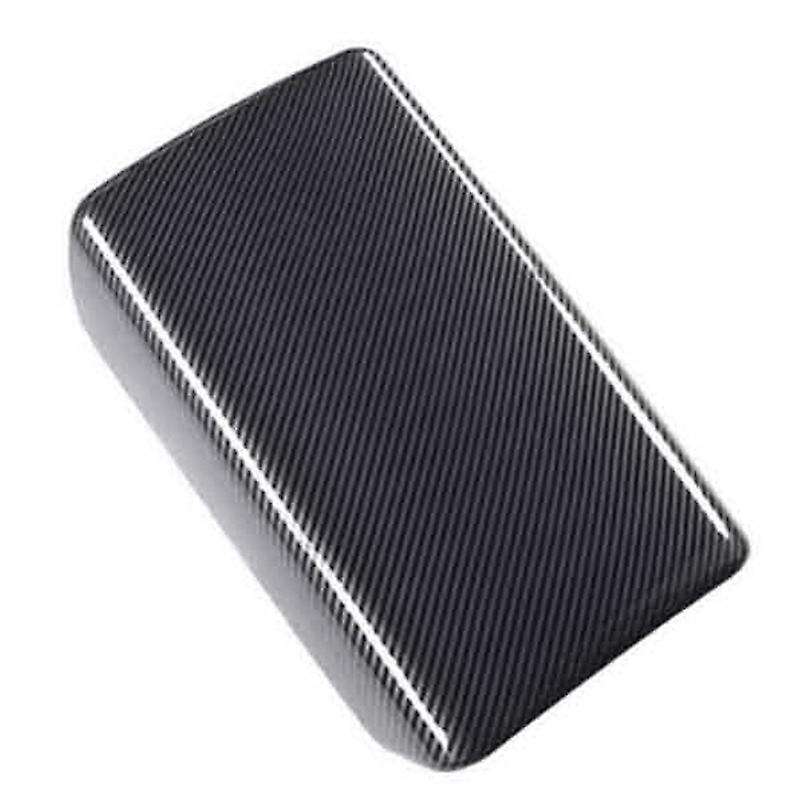 Car Armrest Box Protective Cover for Model 3 2019-2021 Carbon Fiber Panel Decoration Cover Trim Inte
