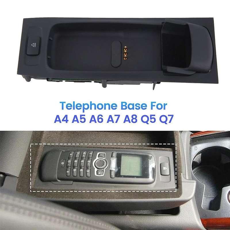 Car Armrest Box Telephone Base Charging Dock 4F0035707C 4L0035707A 4E0035705 for A4 A5 A6 A7 A8 Q5