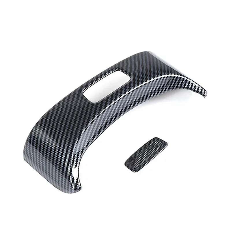 Car Armrest Box Switch Cover Trim Decorative for E Class W214 2024 Interior Accessories Carbon Fibe