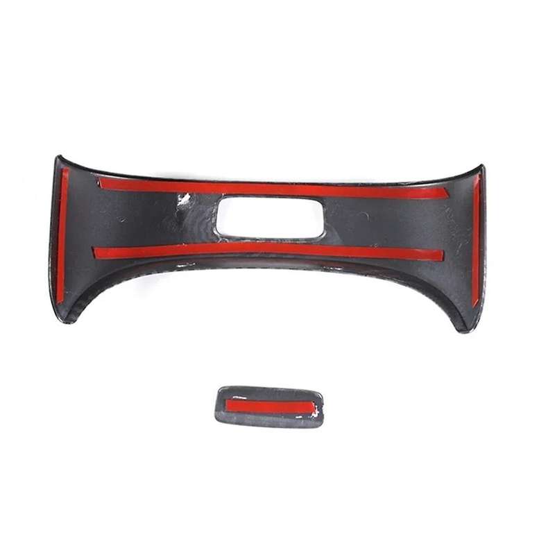 Car Armrest Box Switch Cover Trim Decorative for E Class W214 2024 Interior Accessories Carbon Fibe