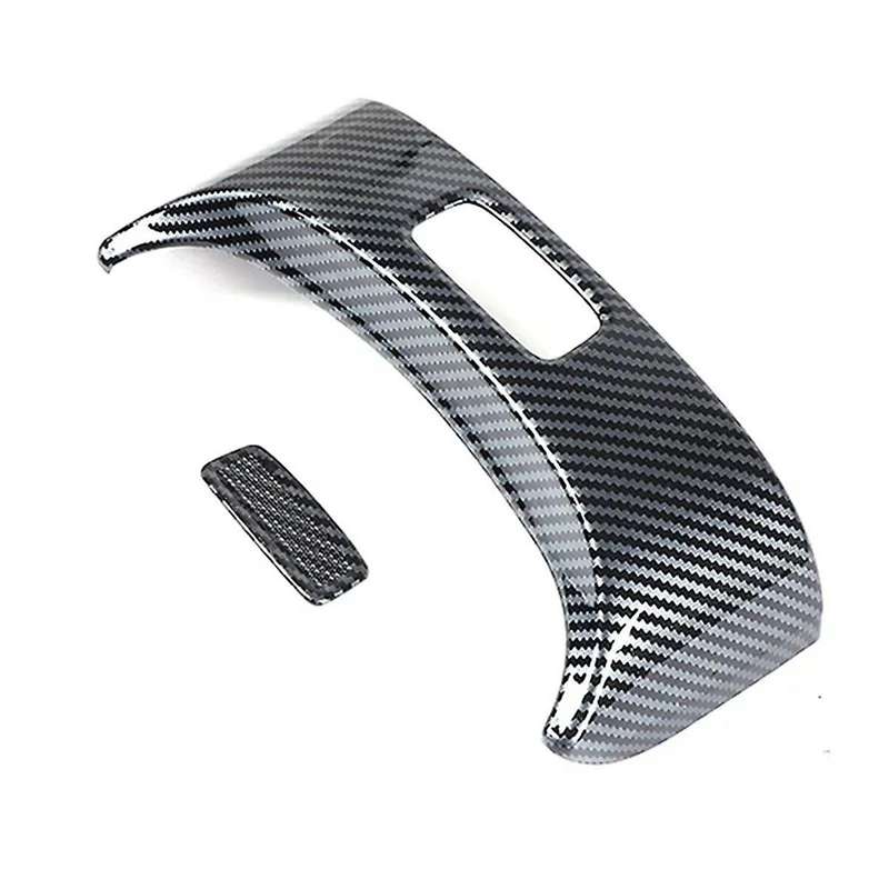 Car Armrest Box Switch Cover Trim Decorative for E Class W214 2024 Interior Accessories Carbon Fibe