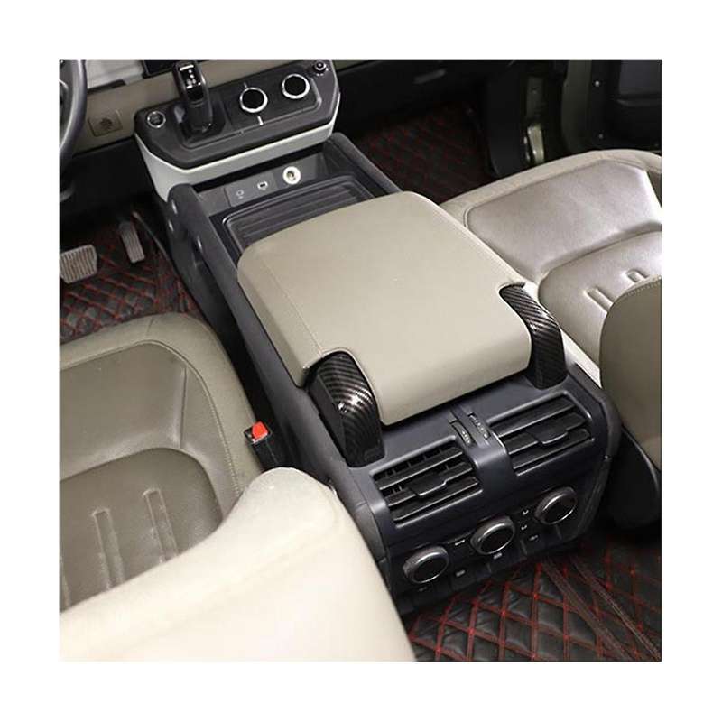 Car Armrest Box Screw Trim Cover Interior for 90 110 2022-2023(Silver)