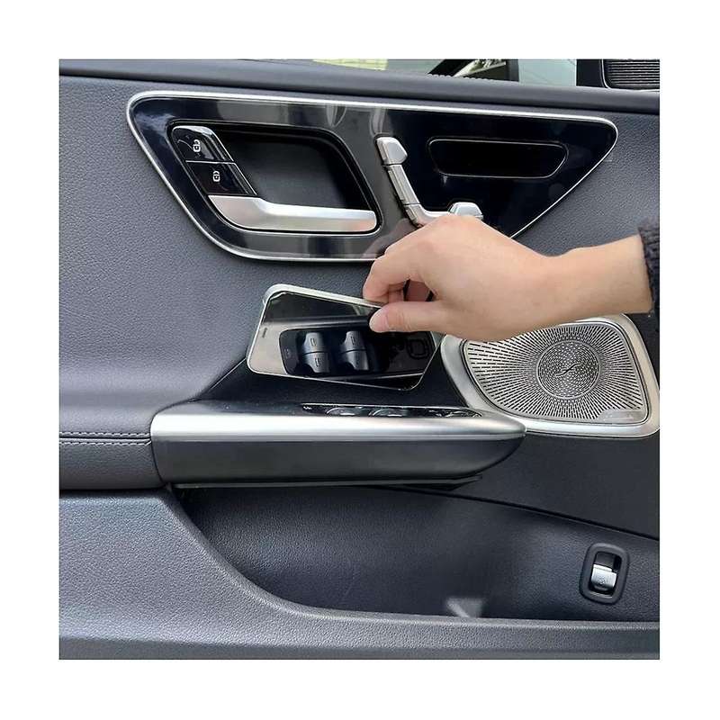 Car Armrest Storage Box Door Storage Box Tray Accessories for C Class W206 2022 2023