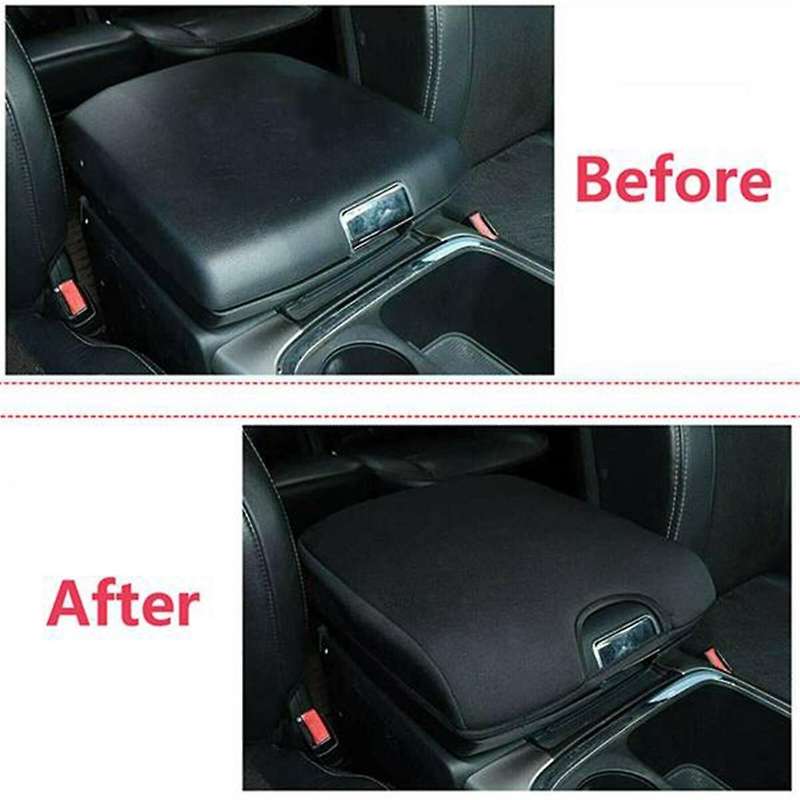 Car Armrest Pad Center Console Armrests Box Storage Cover Protection Cushion for Ram 1500 2010-2017,