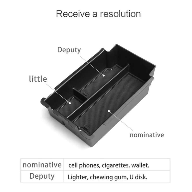 Car Armrest Storage Box Organizer for Crosstrek 2023 Center Console Arm Rest Container Tray Stowing