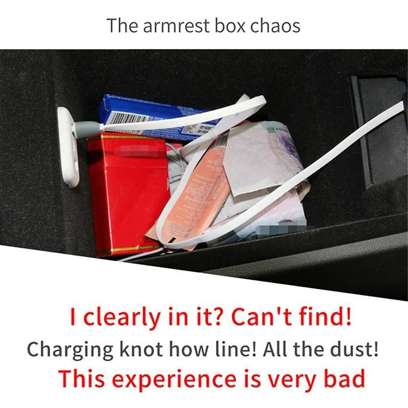 Car Armrest Storage Box Organizer for Crosstrek 2023 Center Console Arm Rest Container Tray Stowing
