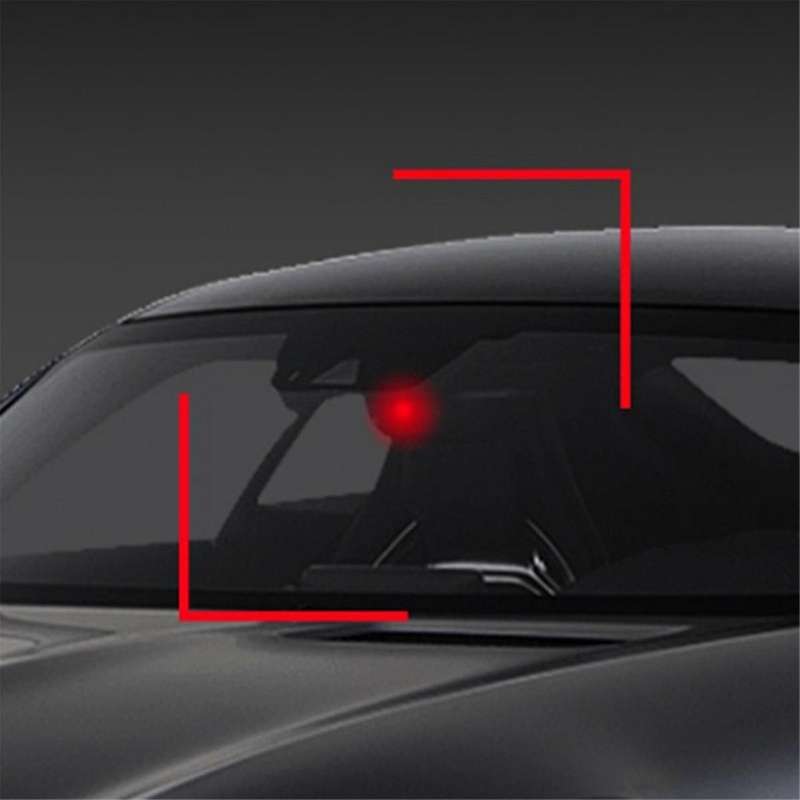 Car Aromatherapy Solar Powered Warning Light Anti-Theft Caution Lamp LED Interior Sensor Light