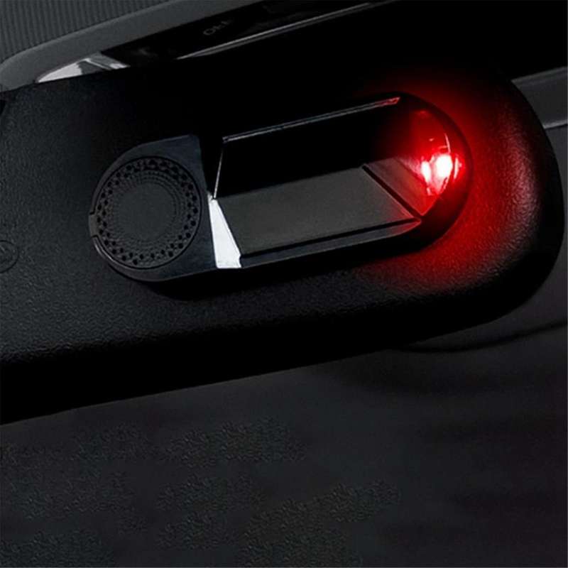 Car Aromatherapy Solar Powered Warning Light Anti-Theft Caution Lamp LED Interior Sensor Light