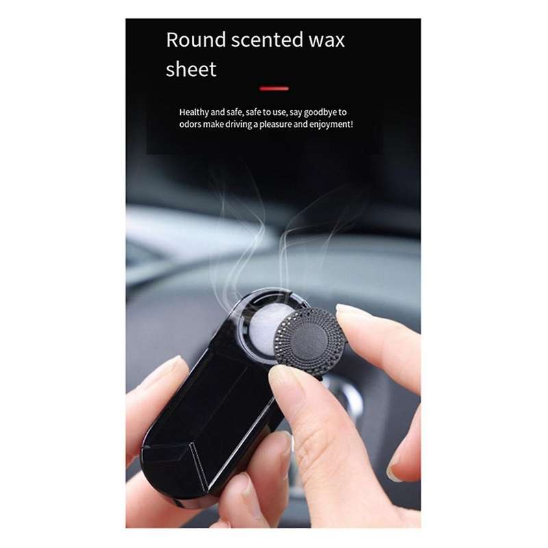 Car Aromatherapy Solar Powered Warning Light Anti-Theft Caution Lamp LED Interior Sensor Light