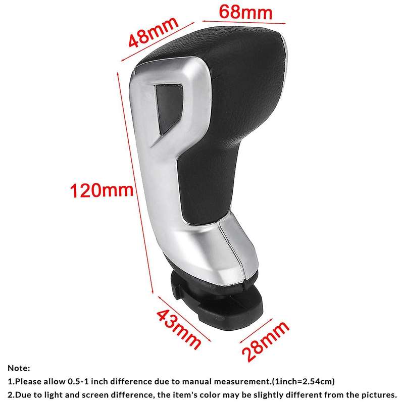 Car AT Automatic Gear Shift Knob Leather Shifter Lever for 508 C5