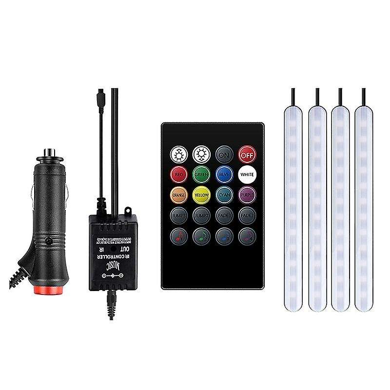 Car Atmosphere Light Foot Light Remote Control Interior Decorative Ambient LED Lamp Strip( Lighter)