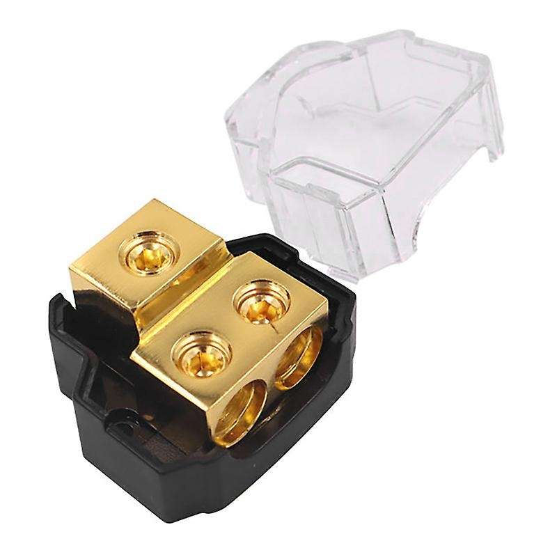 Car Audio Amplifier Power Distribution Block 1 in 2 Out Way Power Ground Distributor Blocks Car Amp