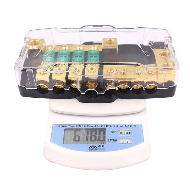 Car Audio Multi-function Fuse Box with Led Light Fuse Holder Suitable for Car Rv Camping Car Power S