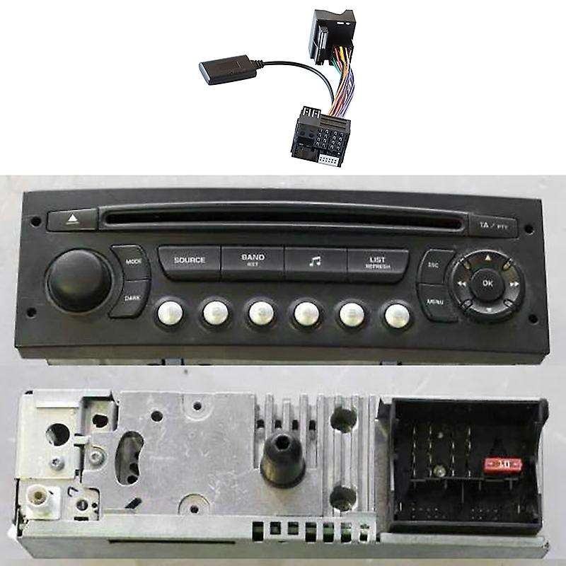 Car Audio Bluetooth 5.0 Receiver Aux Adapter for Peugeot Citroen C2 C5 Rd45 Rd4 Radio Module Blueto