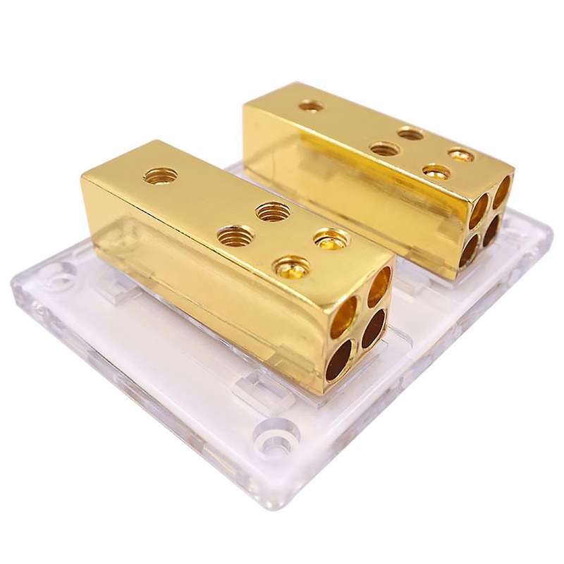 Car Audio Amplifier Power Distribution Block 2 in 8 Out Way Power Ground Distributo Blocks Car Ampli