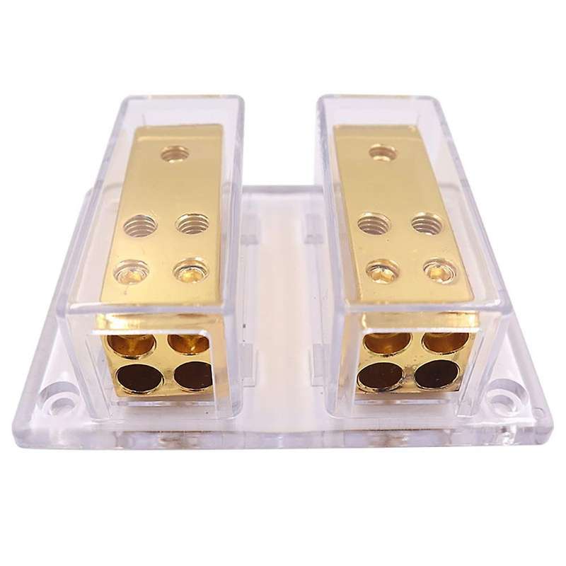 Car Audio Amplifier Power Distribution Block 2 in 8 Out Way Power Ground Distributo Blocks Car Ampli